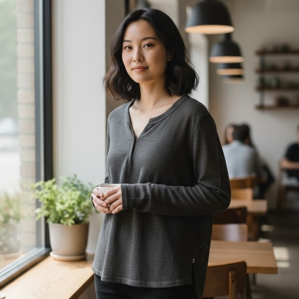 Lord & Taylor Black Knit Sweater